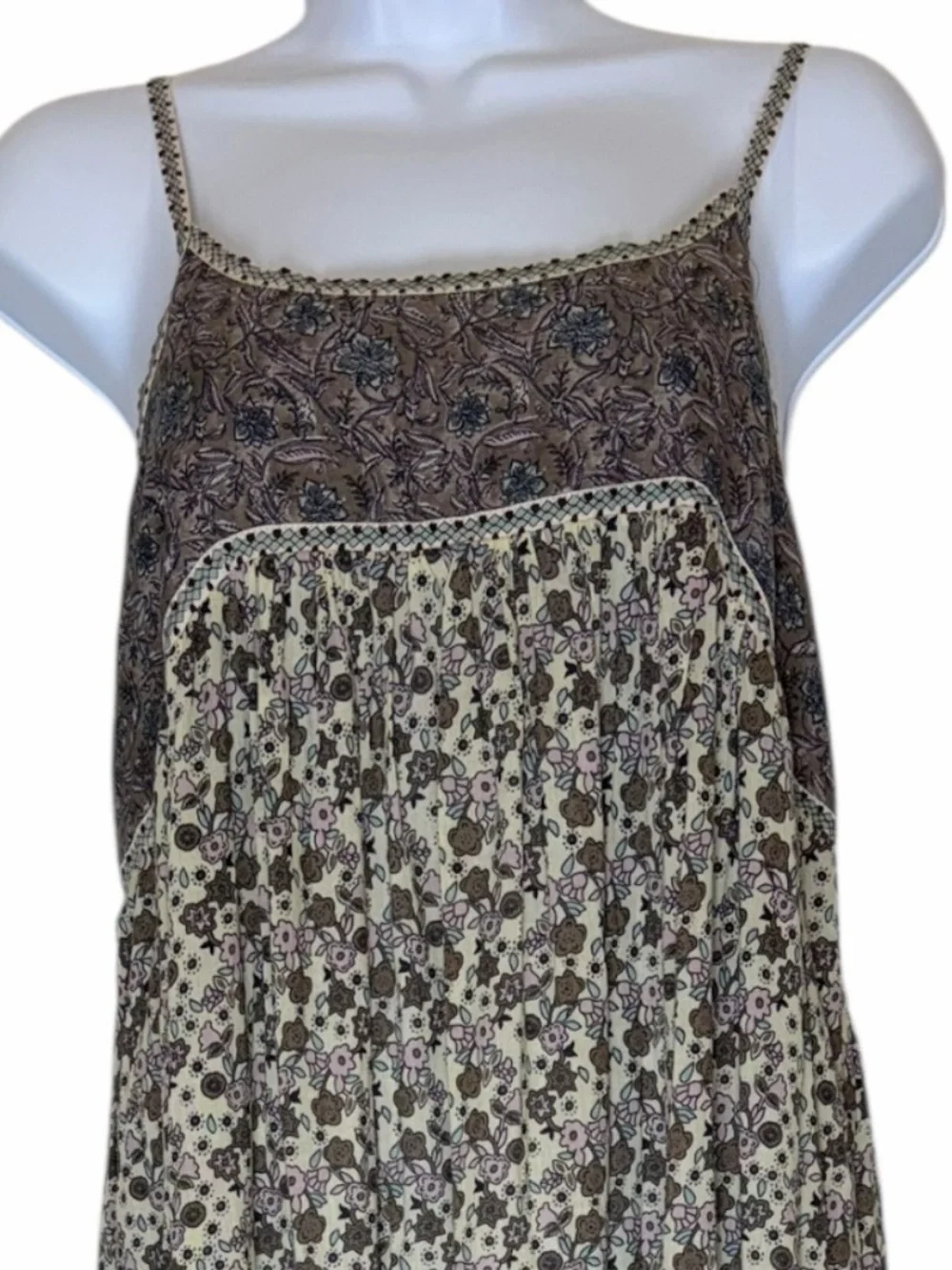 Natural Life Boho Floral Maxi Dress Size S - Picture 4 of 7
